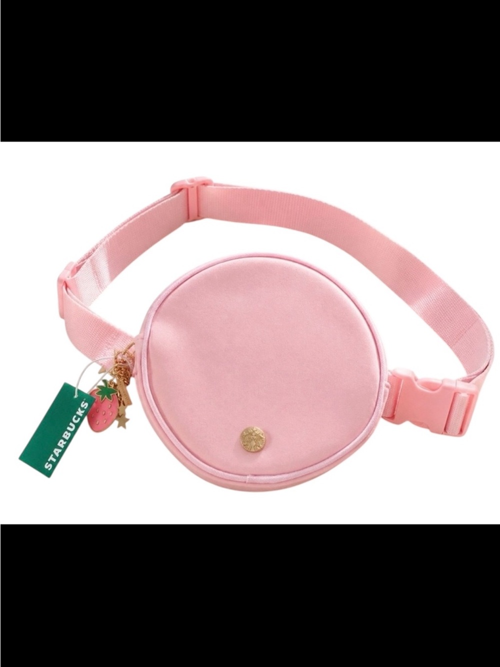Starbucks Pink Round Crossbody Belt Bag